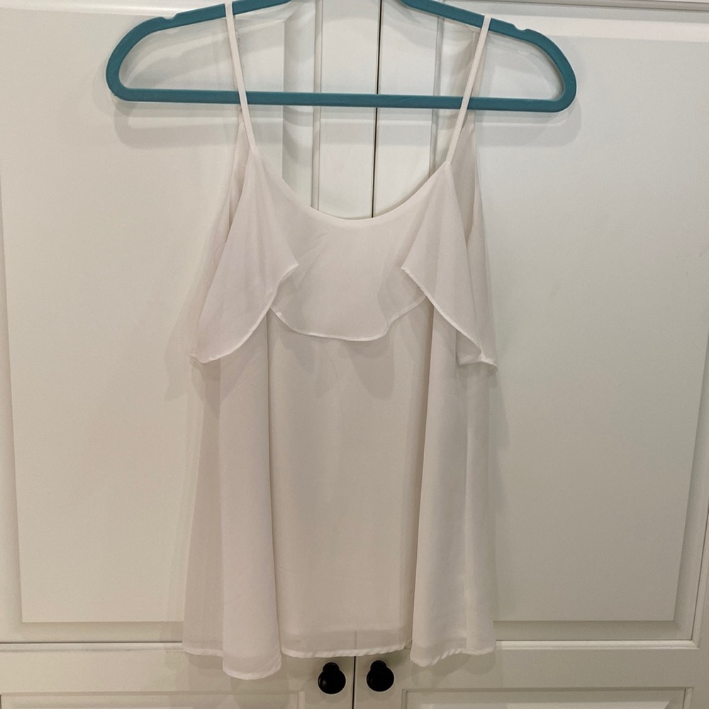 White blouse tank top